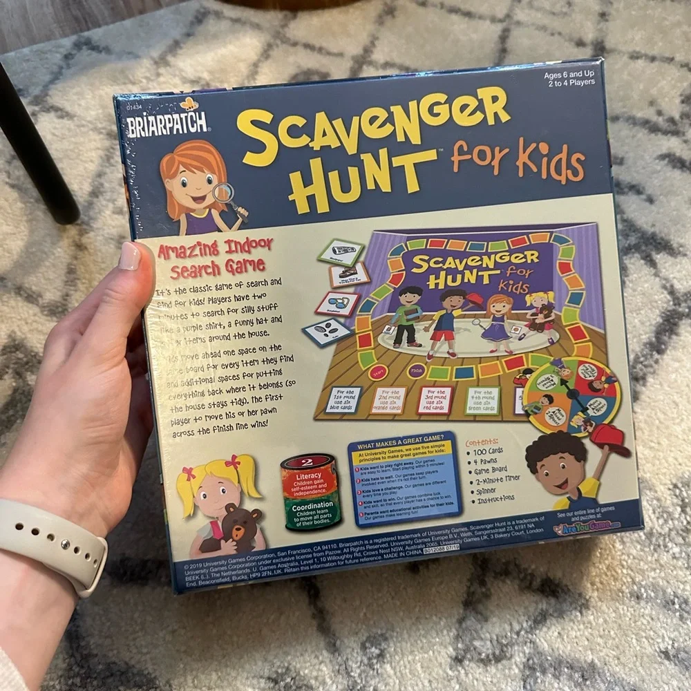 Scavenger Hunt for Kids - Colorful Indoor Search Game